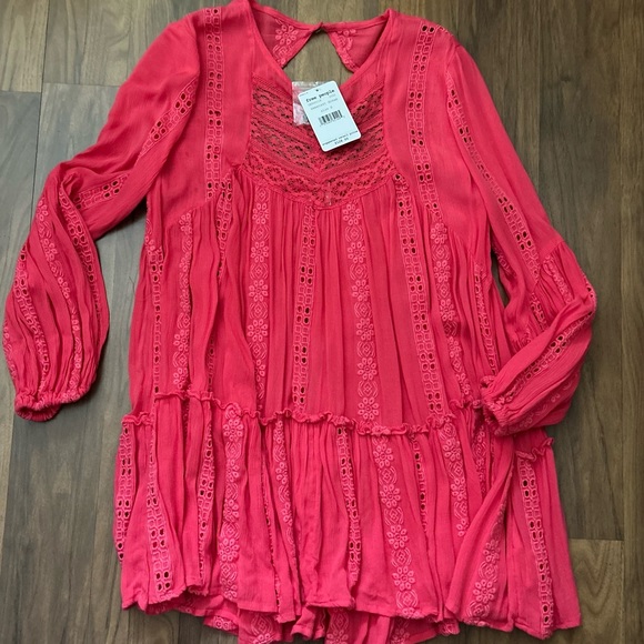 Free People Sweetest Dream Kiss Kiss Tunic Size S - Picture 10 of 12